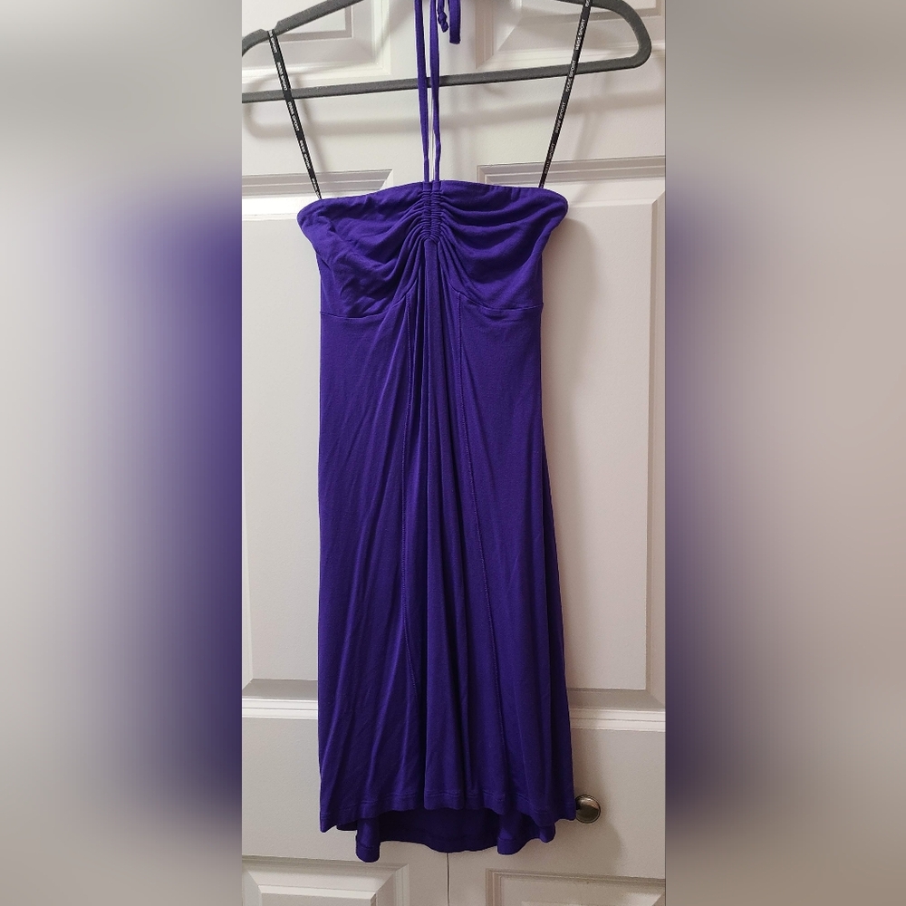 BEBE Purple Strapless Dress- EUC - Size Small